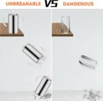 12oz Stainless Steel Sippy Cups for Toddlers with Handles, Spill Proof Double Wall Vacuum Insulated Sippy Cups, Kids Straw Cups with Extra Lids for School, Outdoor - Image 5