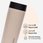 Corkcicle Commuter Cup - Insulated Stainless Steel Travel Mug - Holiday Mug Gift - 17 oz - Desert - Image 4