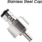 Ferroday Stainless Steel Carbonation Cap Forced Carbonation PET Bottle Filling 5/16 Barb CO2 Coupling to Carbonate Soda Beer Stainless Steel PET Bottle Carbonation Cap + O-ring + Gasket - Image 4