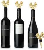 Wine Stopper Set,Bowknot Wine Bottle Stopper,4 Pack Decorative Removable Cute Bow Wine Bottle Stopper, Reusable Vacuum Bottle Corks with Silicone Seal for Halloween, Women, Gift, Holiday Party - Image 4