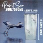 Onebttl Blue Heron Gifts with Watercolor Paint Wall Art on Tumbler, Insulated 20 oz Stainless Steel Travel Tumbler with Lid - Image 5