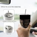 Inspirational Woman Affirmation 20oz Travel Coffee Mug Tumbler, Feminist Female Women Empowerment Gifts, Motivational She Is Me Water Stainless Steel Tumbler with Lid and Straw Drinkware - Image 6