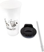 Disney 100 Mickey and Minnie Mouse Dance Plastic Travel Tumbler With Spill-Resistant Lid and Reusable Straw | Holds 32 Ounces - Image 3