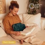 Qomfor Hot Water Bottle with Soft Cover - 1.8L Large - Classic Hot Water Bag for Pain Relief, Neck and Shoulders, Feet Warmer, Menstrual Cramps, Hot and Cold Therapy - Great Gift for Women - Green - Image 6