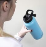 MIRA 32 oz Insulated Sports Bottle - Stainless Steel Temperature Control Thermo - Easy-Drink Spout (24Hr Cold/12Hr Hot) - Blue Lava - Image 3