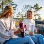 40 Oz Tumbler with Handle and Straw, Insulated Tumbler with Leakproof 2-in-1 Lid and Straw, Reusable and Portable Water and Coffee Stainless Steel Travel Mug, Vacuum Insulated - Image 6