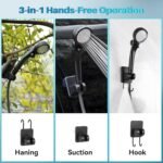 Portable Camping Shower with Heater, 6000mAh Rechargeable Portable Shower with 2000W Immersion Heater, LED Display, Heated Camping Shower for Travel, Hiking, Car, Pet - Image 6