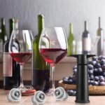 18 Pieces Wine Saver Pump with Vacuum Reusable Preserver Practical Wine Keeper Bottle Sealer Keep Fresh for Kitchen Office Home Adult Party Favor Supplies(Gray) - Image 5