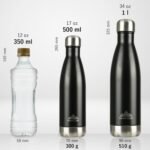 Mont-Clair H2O Stainless Steel Water Bottle, Vacuum insulated - BPA Free, 12h Hot & 24h Cold Drinks, Metal Water Bottle 34oz Leakproof, Ideal for Adult, Kids, Running - Black - Image 4