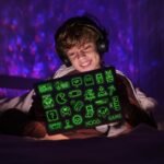 51 Pcs Neon Game Stickers for Kids Glow in The Dark, Gamer Inspirational Sticker for Water Bottle, Vinyl Waterproof Laptop Decals for Teens Girls Boys, Students Adults Sticker Pack - Image 3