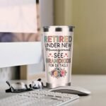 Fatbaby Retired Tumbler Gifts For Women, Retired Under New Management See Grandkids For Details Coffee Tumbler, Funny Happy Retirement Gift Cup For Grandma Women 20 Oz - Image 3