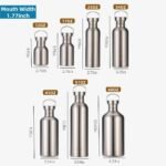 CDJ 12 oz Single Walled Stainless Steel Leak Proof Sports Water Bottle 18/8(304) Metal Water Bottle for Cyclists, Runners, Hikers, Beach Goers, Picnics, Camping - BPA Free - Image 4