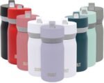 Built 12oz Double Wall Travel Cup with Straw Lid - Insulated Reusable Drinking Cup Keeps Drinks Hot for 6 Hours or Cold for 24 Hours - BPA Free, Leak Resistant, Stainless Steel Drinkware (Red) - Image 5