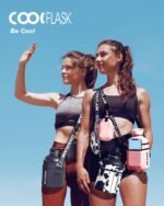 Coolflask 64 oz Insulated Water Bottle with Strap & Sleeve, Half Gallon Water Jug 3 Lids Stainless Steel Multifunctional Flask BPA-Free, Keep 48H Cold 24H Hot, Compact Yoga/Gym Bottle, Black - Image 8