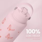 SANDJEST Butterfly Water Bottle Insulated Vacuum Stainless Steel 32oz with Lid, Gifts for Women Girls Teens Birthday Christmas - Image 5
