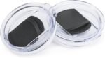 Lid for SUNWILL 14oz Mugs and 20oz Tumblers Only, Splash Resistant Sliding Covers Replacement 2 Pack Black, Straw Friendly, BPA Free - Image 3