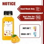 Plastic Juice Bottles with Caps 12Pcs -12oz Reusable Juice Containers with Tamper Proof Lids Black - Clear Bottles for Juicing Milk Smoothie Drinking and Other Beverages Christmas Gifts - Image 5