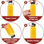 Plastic Juice Bottles with Caps 12Pcs -12oz Reusable Juice Containers with Tamper Proof Lids Black - Clear Bottles for Juicing Milk Smoothie Drinking and Other Beverages Christmas Gifts - Image 6