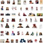 54pcs Cartoon Stranger Movie Things 5 Stickers Pack,Waterproof Vinyl Stickers for Adult Teen Girl Laptop Skateboard Bike Guitar Water Bottle Travel Case Helmet Notebook Scrapbook - Image 4