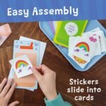 Peaceable Kingdom Valentine's Day Gift for Kids, Fun Party Favors for Classroom, Goodie Bag Stuffers - 28 Water Bottle Sticker Valentines - Image 4