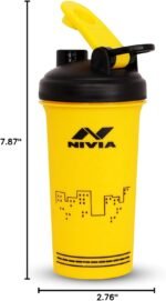 NIVIA Street Sports Water Bottle Shaker | Color: Yellow | Capacity: 750 ml | Material: Plastic | For Kids, Men & Women | Use During of Cycling, Gym, Running & Training - Image 5