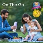 Portable Bottle Warmer for Travel, Dual Heating Modes Baby Milk Warmer On The Go for Breastmilk, Water and Formula, Precise Temperature Control with 5 Levels, Long-Lasting Battery (Purple) - Image 3