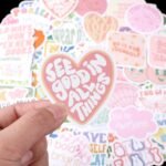 100PCS Cute Preppy Stickers Pink Motivational Vinyl Waterproof Stickers for Laptop Bumper Water Bottles Computer Phone Hard Hat Car Inspirational Decals for Adults Women Kids Teen Girls - Image 3
