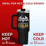 34HD Dadman Tumbler 40oz with Handle Lid and Straw, Funny Hero Cool Daddy Insulated Travel Coffee Cup, Father's Day Gift for Papa & Step Dad - Birthday Present from Daughter Son & Mom - Image 5