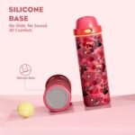 POWCAN 24 oz Insulated Skull Water Bottle: 2-in-1 Lid with Push-Button Spout & Quick-Flip Straw, Leakproof, Car Cupholder Friendly, Stainless Steel for Gym, Travel, Camping (Candy Vandal) - Image 5