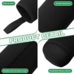 uxcell 2pcs Neoprene Water Bottle Sleeve, 18.5 oz Insulated Water Glass Bottles Carrier Bag Collapsible Drink Bottle Sleeve Cover Holder with Handle, Black - Image 5