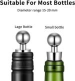 Wine Stoppers for Wine Bottles 30 Pcs Wine Bottle Stopper with Silicone Vacuum Wine Bottles Corks Reusable Wine Stopper for Bar, Holiday Party Suitable for Standard Bottle - Image 4