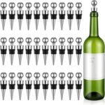 Wine Stoppers for Wine Bottles 30 Pcs Wine Bottle Stopper with Silicone Vacuum Wine Bottles Corks Reusable Wine Stopper for Bar, Holiday Party Suitable for Standard Bottle - Image 8