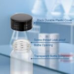 JIUWU 24pack 1oz Clear Glass Vails with Screw Lids, 30ml Essential Oil and Lab Sample Vails,Liquid Storage Small Empty Bottle with Screw Caps - Image 4