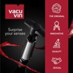Vacu Vin Wine Saver Vacuum Stoppers - Set of 2 - Gray - for Wine Bottles - Keep Wine Fresh for Up to a Week with Airtight Seal - Compatible with Vacu Vin Wine Saver Pump - Image 6
