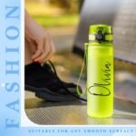 4 Pcs UV DTF Cup Wrap Custom Name Sticker for 12-40 oz Tumbler Personalized Transfer Letter Alphabet Vinyl Stickers for Water Bottle Glass Tumbler Notebooks DIY Crafts(Black) - Image 5