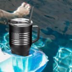 American Flag 30oz Stainless Steel Tumbler with Handle - Double Wall Vacuum Insulated Coffee Mug for Cold and Hot Drinks - Flag 30oz Handle Tumbler - Image 4