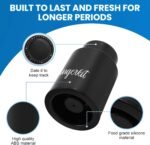 Wine Stopper, Vacuum Wine Bottle Stoppers for Preservation System, Reusable Champagne Corks Stoppers with Time Scale Record for Wine Lovers. - Image 4