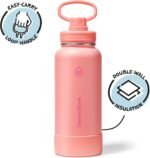 ThermoFlask 32 oz Double Wall Vacuum Insulated Stainless Steel Water Bottle with Spout Lid, Sunkissed Coral - Image 3