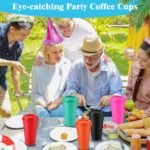 Honeydak 45 Pack 16 oz Reusable Coffee Cups with Lids Water Bottle Iced Coffee Travel Mug Portable Plastic Tea Tumblers Bulk for Hot and Cold Drinks Birthdays Party (Dark Color,Classic) - Image 5