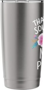 Maria Personalized Cute Flower Girls Maria Name Stainless Steel Insulated Tumbler - Image 5