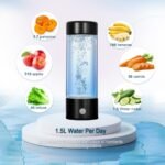 Hydrogen Water Bottle,Portable Hydrogen Water Generator Machine, Improve Water in 3 Minutes Quick Electrolysis, Suitable for Home, Office, Travel, Daily Drinking (Black) - Image 4