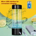 Hydrogen Water Bottle,Portable Hydrogen Water Generator Machine, Improve Water in 3 Minutes Quick Electrolysis, Suitable for Home, Office, Travel, Daily Drinking (Black) - Image 5