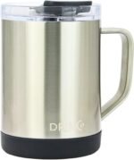 Drinco 16 oz Coffee Mug, Vacuum Insulated Camping Mug with Lid, Double Wall Stainless Steel Travel Mug Insulated Tumblers Coffee Mugs Coffee Cups Tea Cup (16oz Brushed) - Image 3