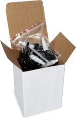 Vivaplex, 4, Large, 8 oz, Empty, Clear Glass Bottles with Black Lotion Pumps - Image 5