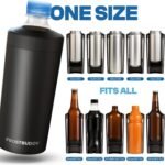 Frost Buddy Universal XL Can Cooler - Fits All - For 12, 16, 20, and 24 ounce Bottles - Insulated Double-Walled Stainless Steel (Merica-) - Image 3