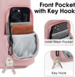 Ceneda Water Bottle Carrier Bag with Phone Pocket 32oz 40oz Tumbler Insulated Water Bottle Holder with Adjustable Shoulder Strap Carrier Sling Bag (Pink) - Image 3