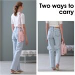 Ceneda Water Bottle Carrier Bag with Phone Pocket 32oz 40oz Tumbler Insulated Water Bottle Holder with Adjustable Shoulder Strap Carrier Sling Bag (Pink) - Image 6