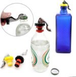 6 Pcs Wine Stoppers, Food-safe Silicone Vacuum Bottle Stoppers, Expanding Manual Beverage Stopper, Reusable Wine Bottle Corks for champagne, beer, whiskey, soda, beverage, water (Red / Yellow / Black) - Image 3