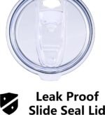 MEBRUDY 19oz Insulated Coffee Mug Tumbler with Lid, Leak Proof Double Wall Vacuum Travel Coffee Mug with Handle, Dark Pink - Image 6