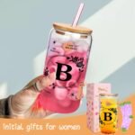 ANOTION Cute Cups - Ini-Tial Monogrammed Personalized Gift for Women, White Elephant Gag Christmas Birthday Inspirational Coffee Cup - Image 4